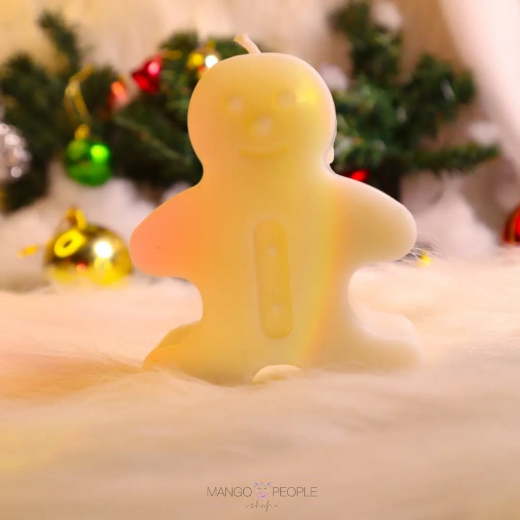 Gingerbread Man Shaped Scented Christmas Decorative Candles