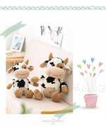 Load image into Gallery viewer, Mother Baby Cow Soft Toy Plush