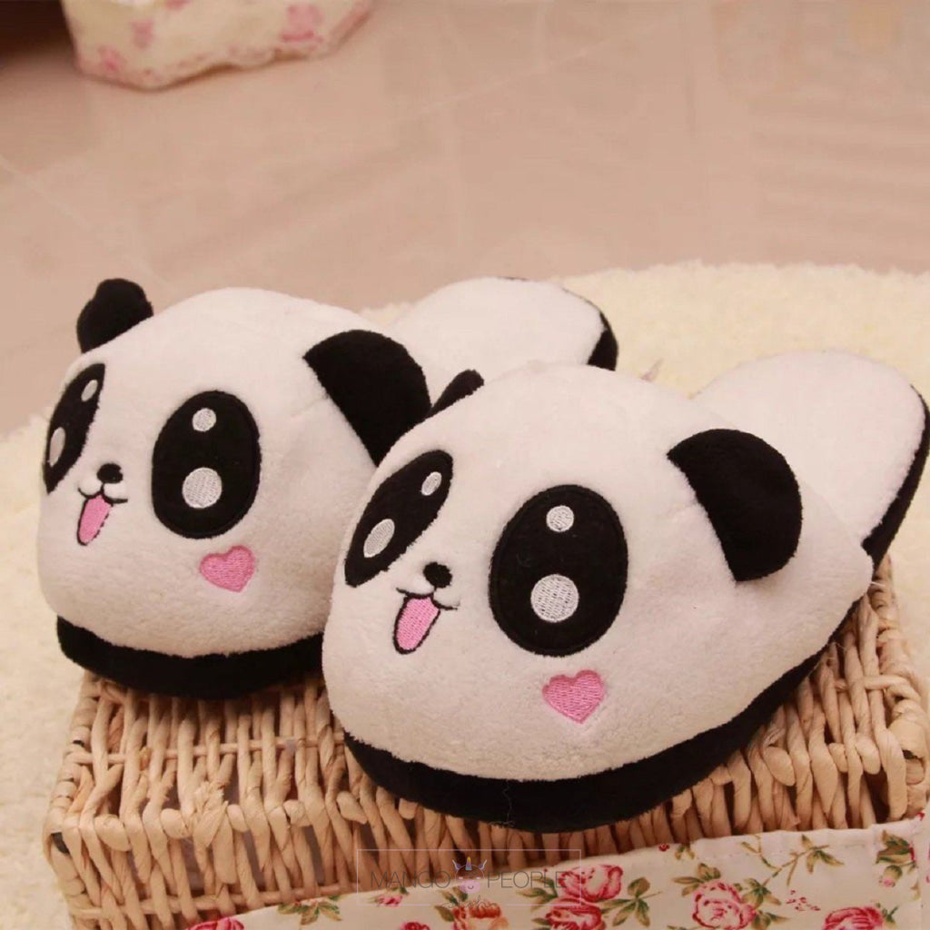 Adorable Panda Slippers Plush Slippers Mango People International 