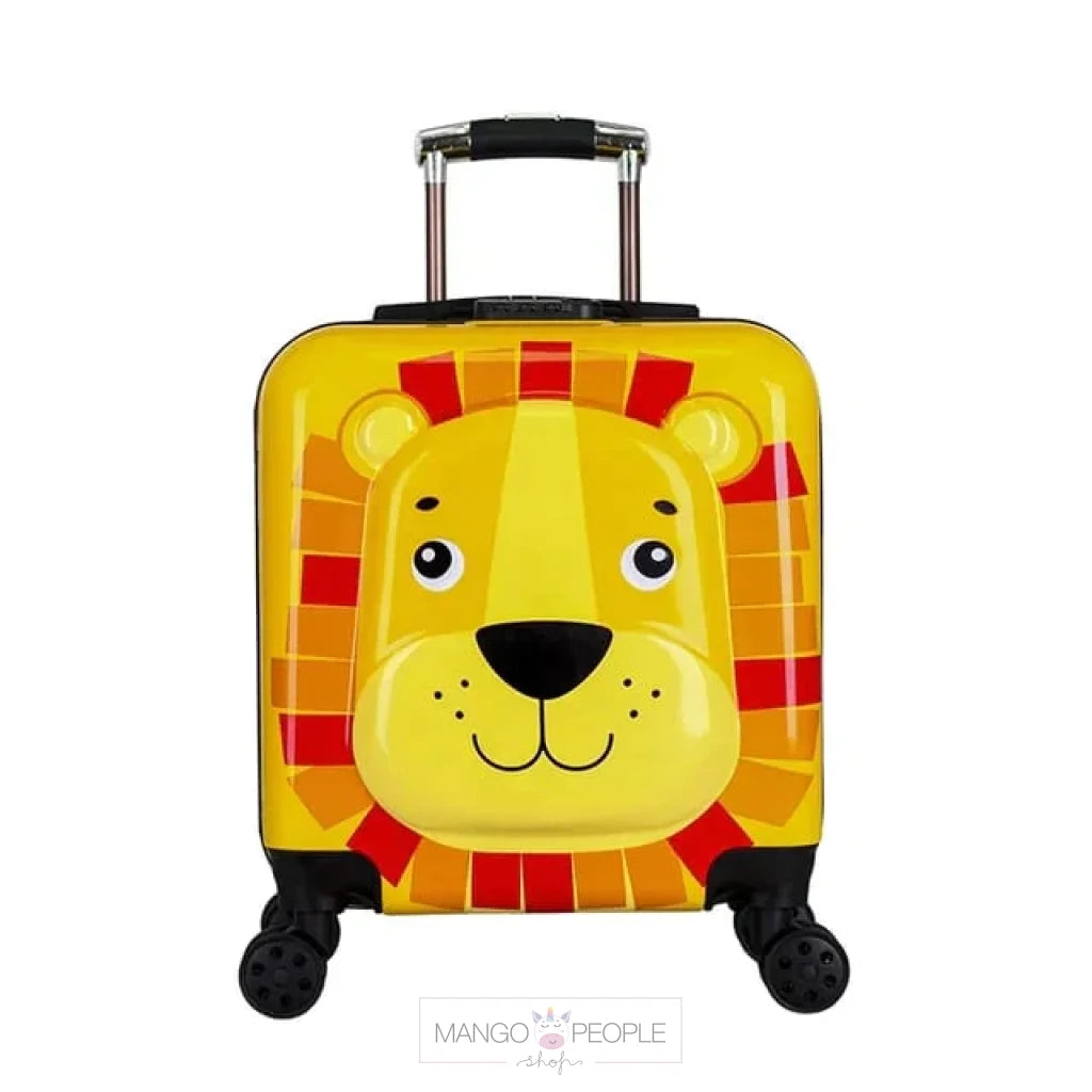 Animal Face Design Kids Trolley Luggage Bag