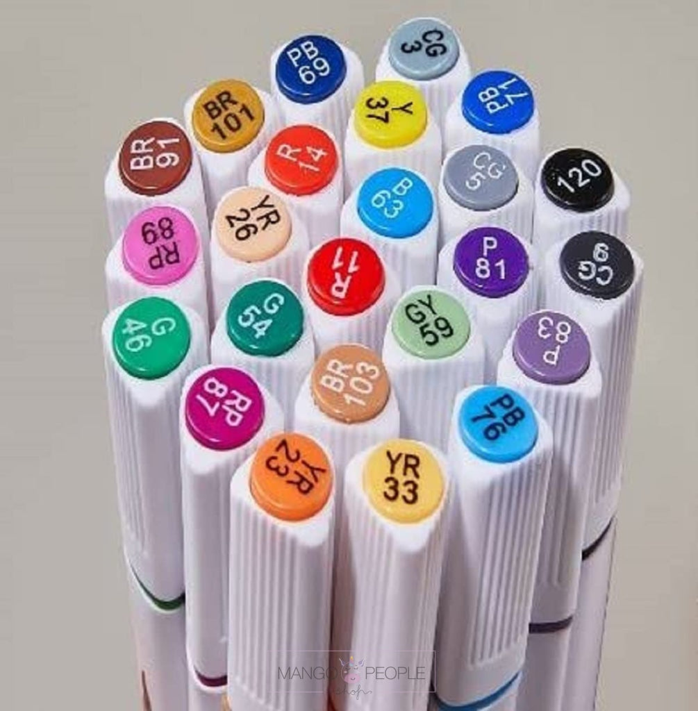 Art Marker Color Sketch Pen Set Of 48 Shades - Multicolor
