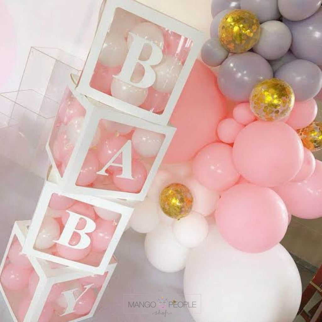 BABY Party Décor Display Boxes - Set Of 4 Party Décor Mango People Local 