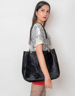 Load image into Gallery viewer, Black Scarlet Tote Bag Bags/Clutch Mango People Factory 
