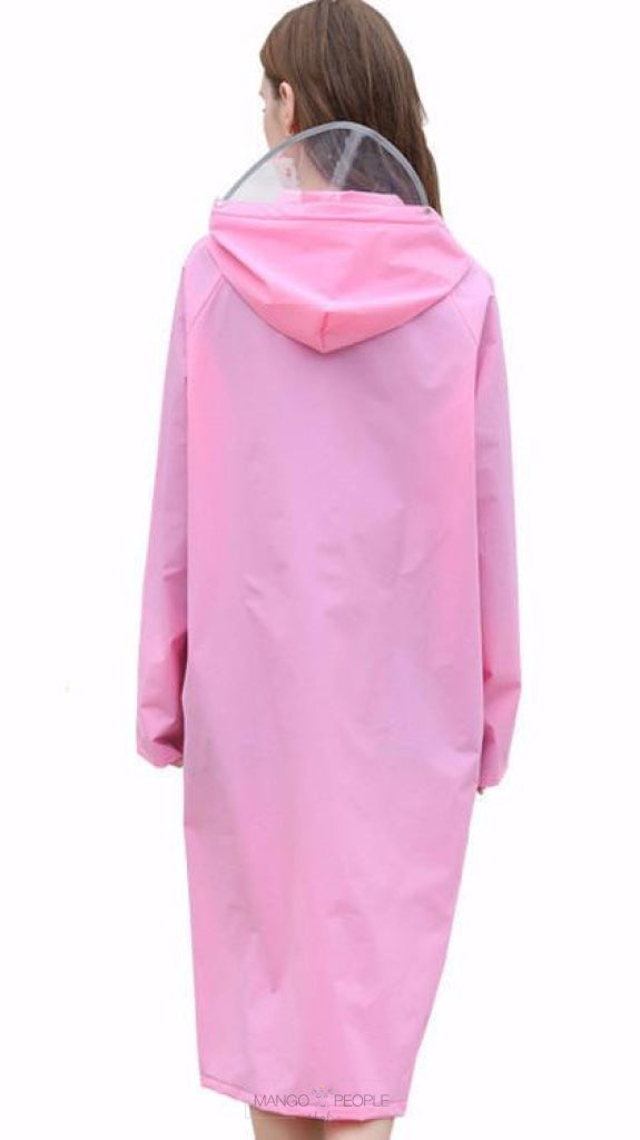 Candy Pink Matte Raincoat Raincoat Mango People International 