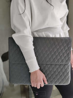 Load image into Gallery viewer, Charcoal Grey Laptop Sleeve Laptop Sleeve Mango People Local 