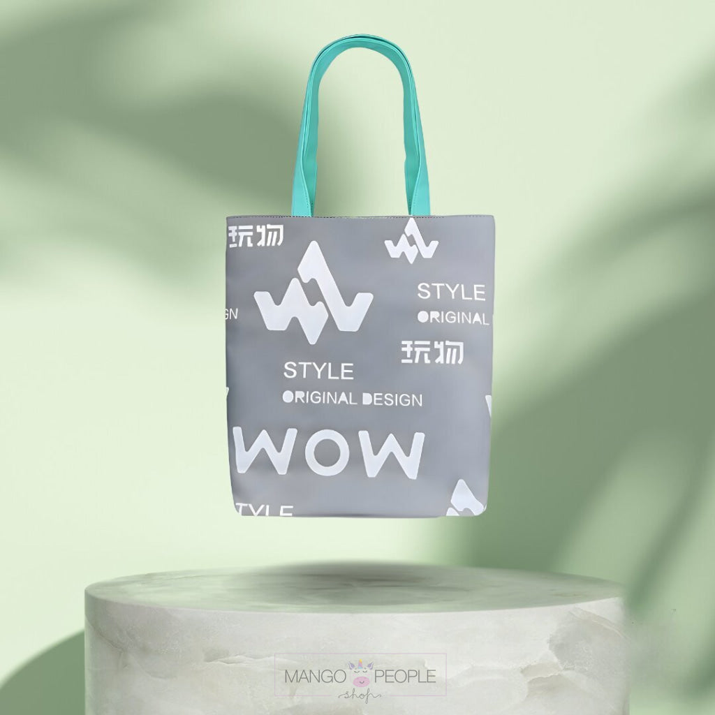 Chick Wow Tote Bag Grey