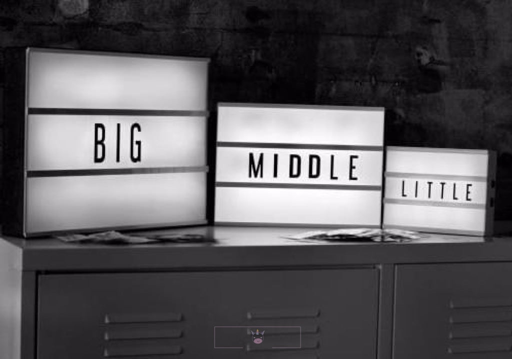 Cinema Lightbox Lamp - Write Your Own Message Table Lamps Mango People Local A4: 30x22cm 