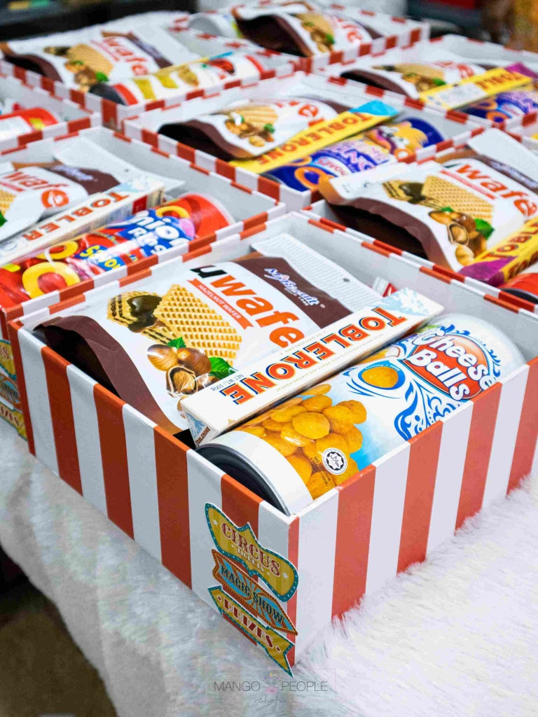 Circus Themed Tent Boxes For Theme Birthday Party - Return Gifts Gift Box
