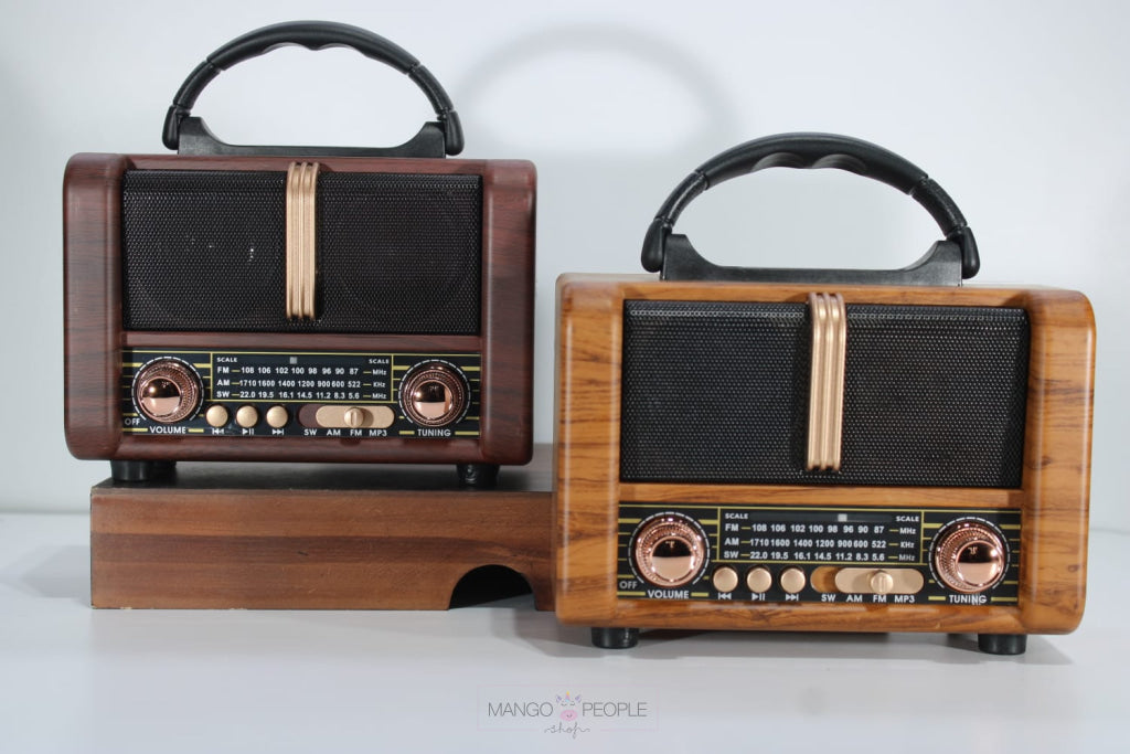 Wood Radio Box With Audible Sound