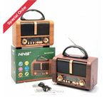 Load image into Gallery viewer, Classic Wooden Style Easy Carry Handle Am Fm Radio Portable Bluetooth Wireless Speaker Speakers
