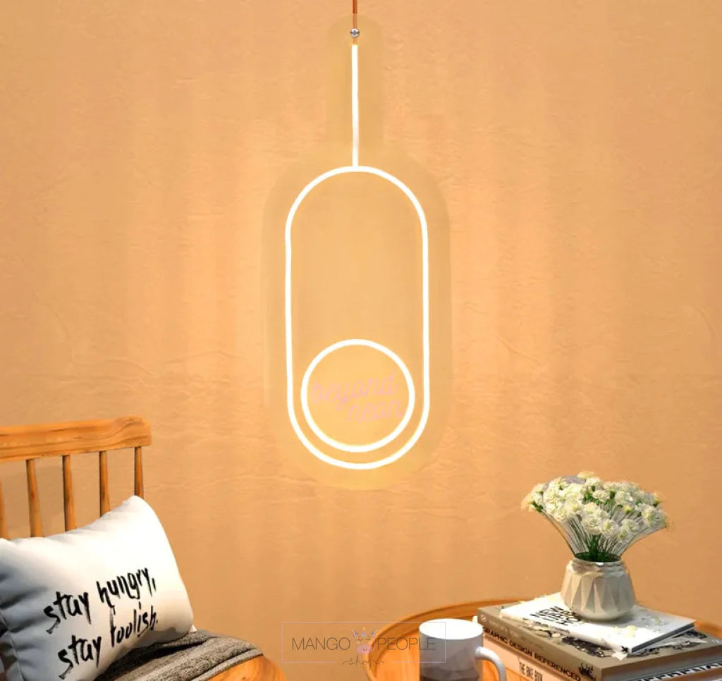 Contemporary Hanging Led Neon Night Lamp