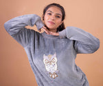 Load image into Gallery viewer, Cosy Owl Embroidered Motif Coord Set