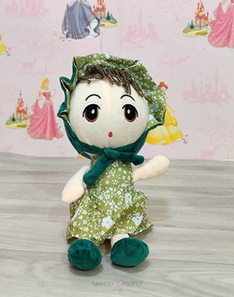 Stuffed Cuddly Flower Frock Doll Soft Toy For Kids - 30Cm