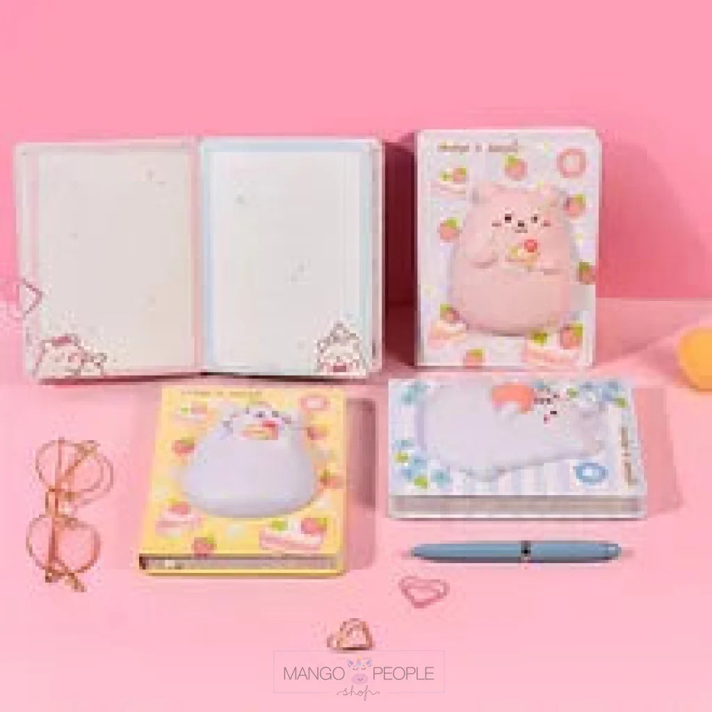 Cute 3D Squishy Bear Cartoon Animal Fancy Notebook 100 Pages Diary