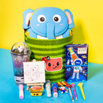 Load image into Gallery viewer, Cute And Adorable Elephant Design Bag Gift Hamper For Kids - Blue Bags