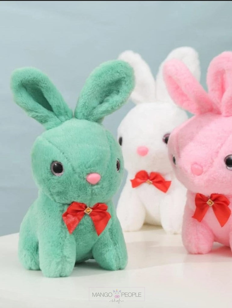 Cute And Adorable Colored Rabbit Design Plush Soft Toy - 30Cm