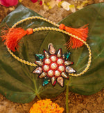 Load image into Gallery viewer, Cute Beaded Flower Rakhi