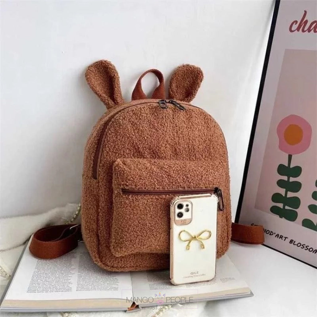 Cute Bear Shaped Cartoon Design Classic Backpack