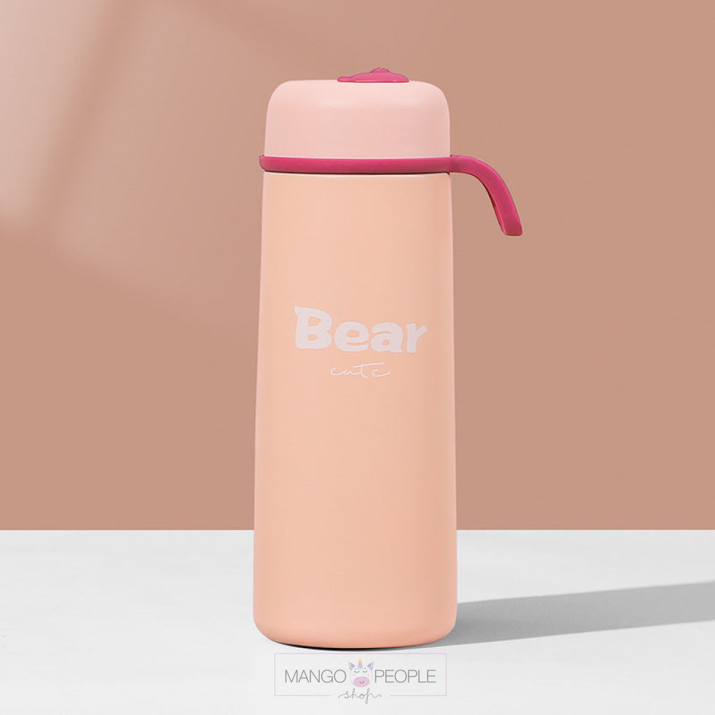 Bear Hot And Cold Stainless Steel Water Bottle For Kids - 350Ml