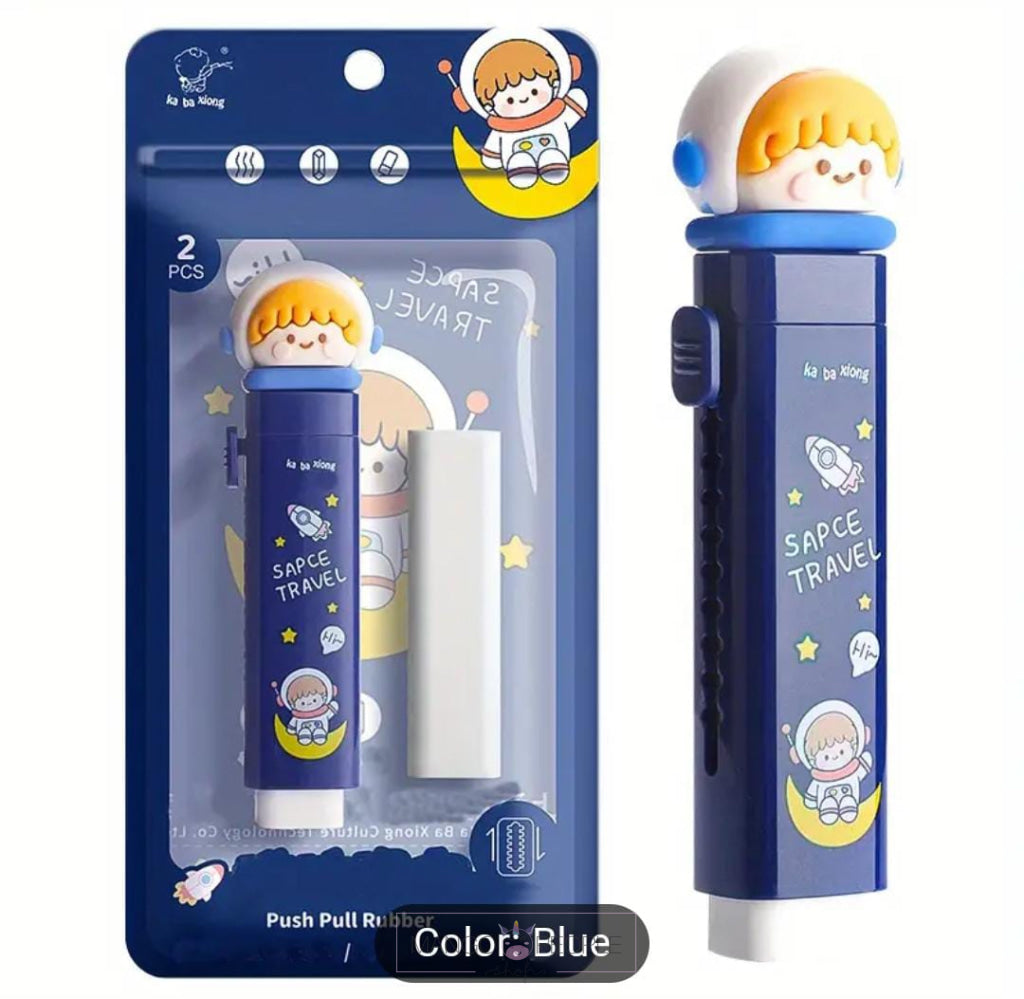 Cute Cartoon Retractable Erasers Stationary