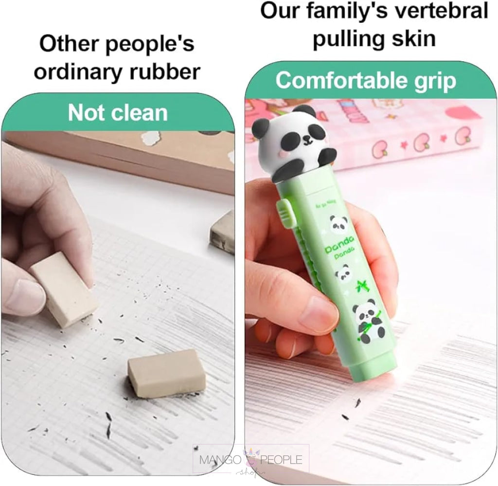 Cute Cartoon Retractable Erasers Stationary