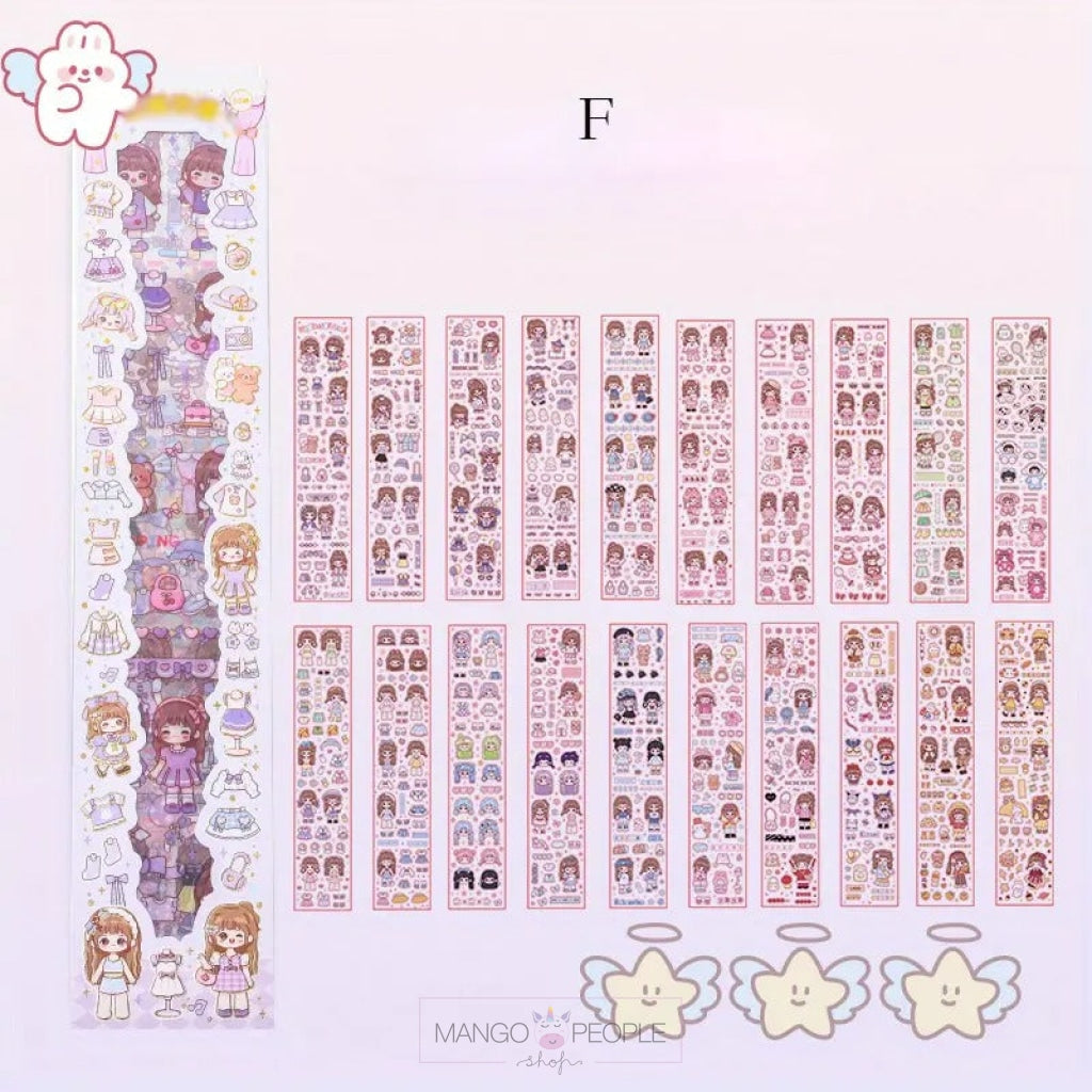 Cute Cartoon Masking Washi Decorative Tape Stickers For Creative Scrapbooking And Journaling School