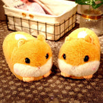 Load image into Gallery viewer, Cute Brown Hamster Animal Plush Slippers Design
