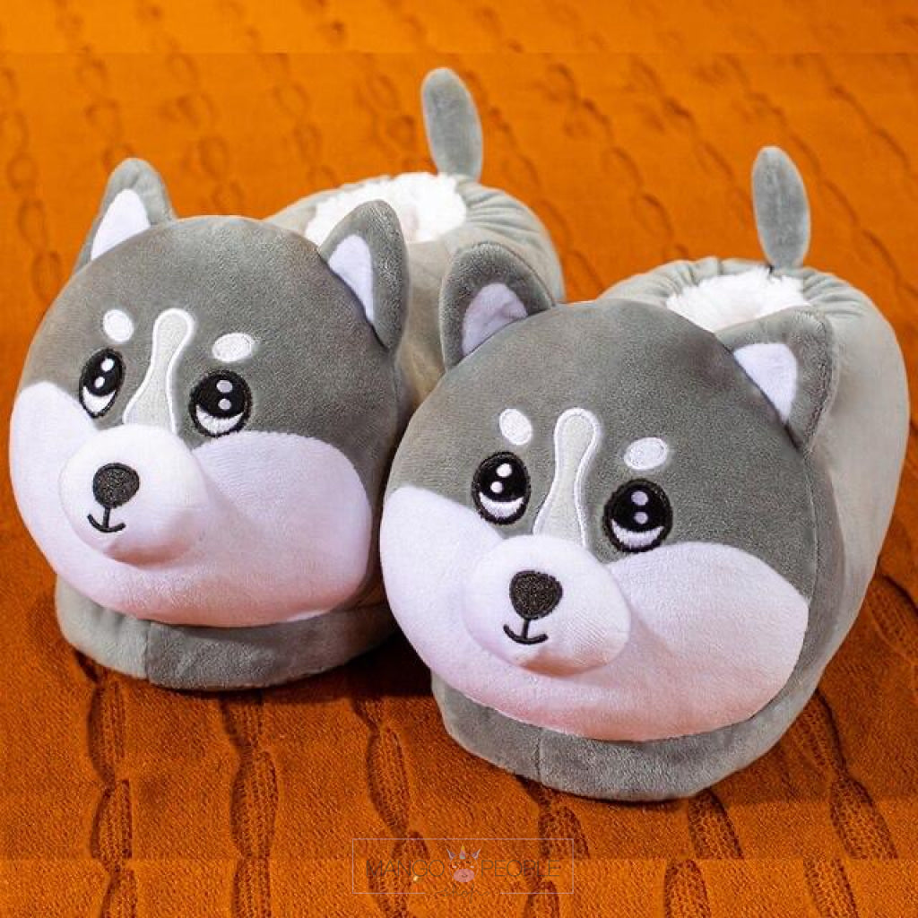 Girls Indoor Cartoon Characters Funny Plush Shoes