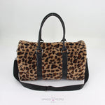 Load image into Gallery viewer, Leopard Faux Fur Duffle Bag
