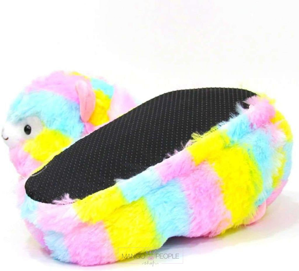 Unisex Multicolor Sheep Soft Slipper Plush Slippers Animal Design