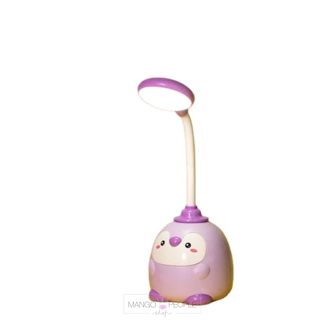 Penguin 2 Light Mode Led Lamp With Adjustable Neck And Usb Charging
