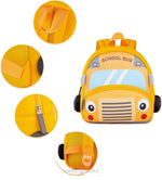 Load image into Gallery viewer, Cute Yellow School Bus Soft Backpack For Kids

