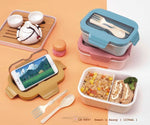 Load image into Gallery viewer, Double Layer Lunch Box For School Kids - 900Ml