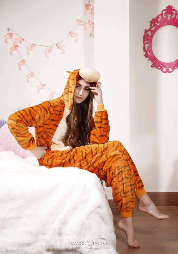 Tiger Adult Onesie Pyjama Set Mango People International 