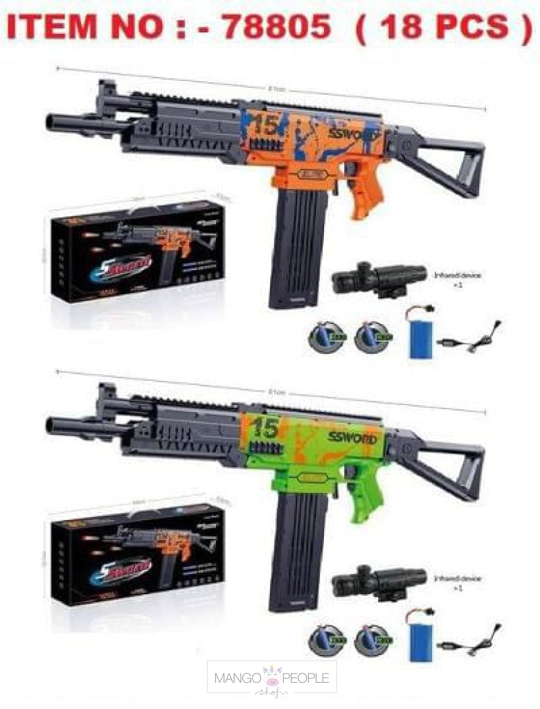 Electric Soft Bullet Gun Gt - 370