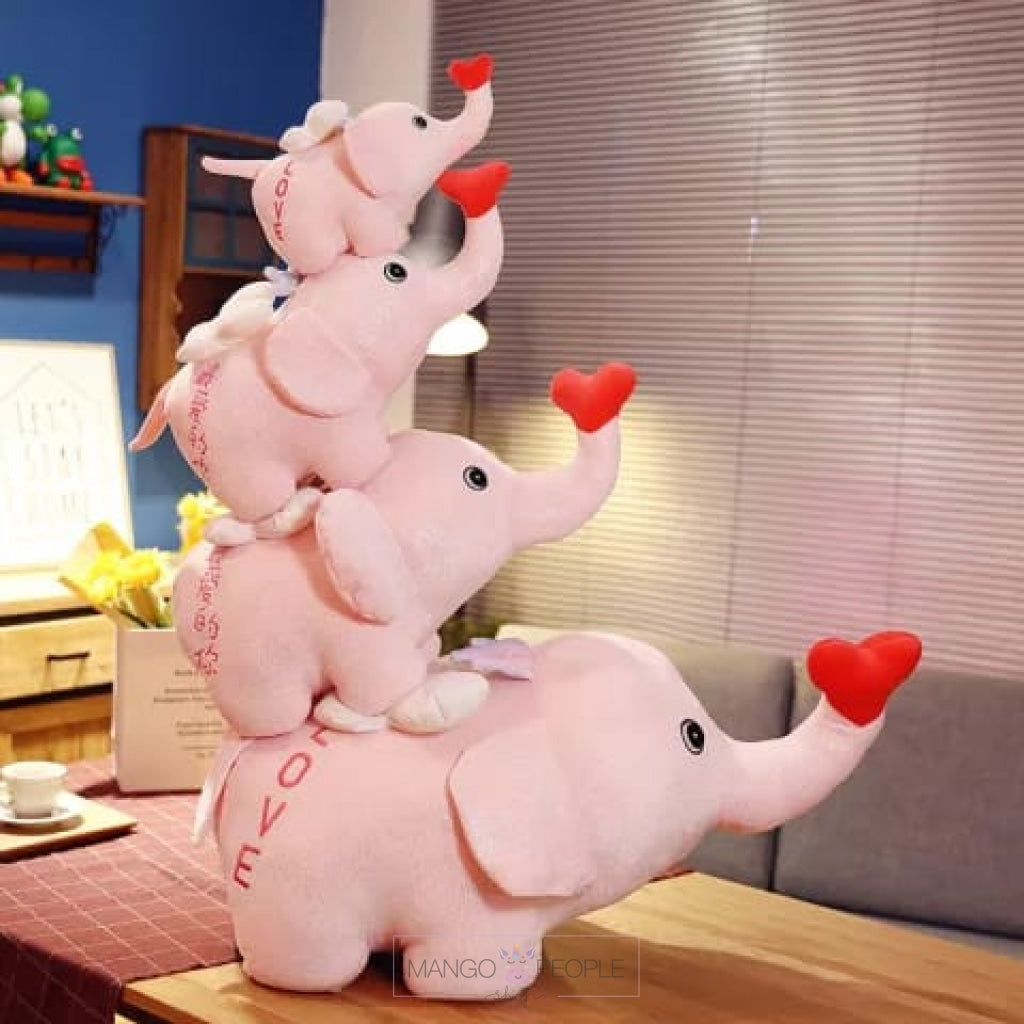 Elephant Husk Heart Plush Toy Toys Toy Factory 