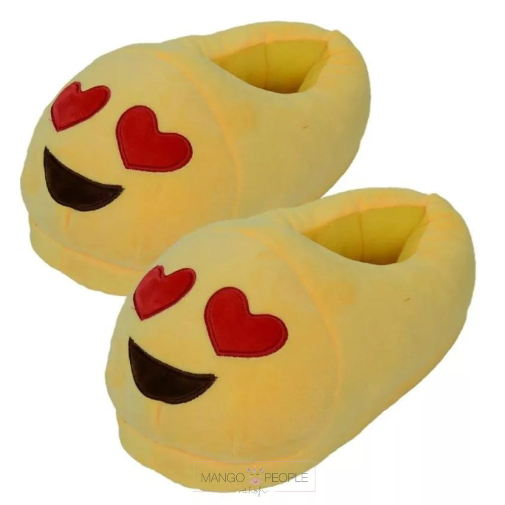 Emoji Plush Slippers Mango People Local Heart Eyes 