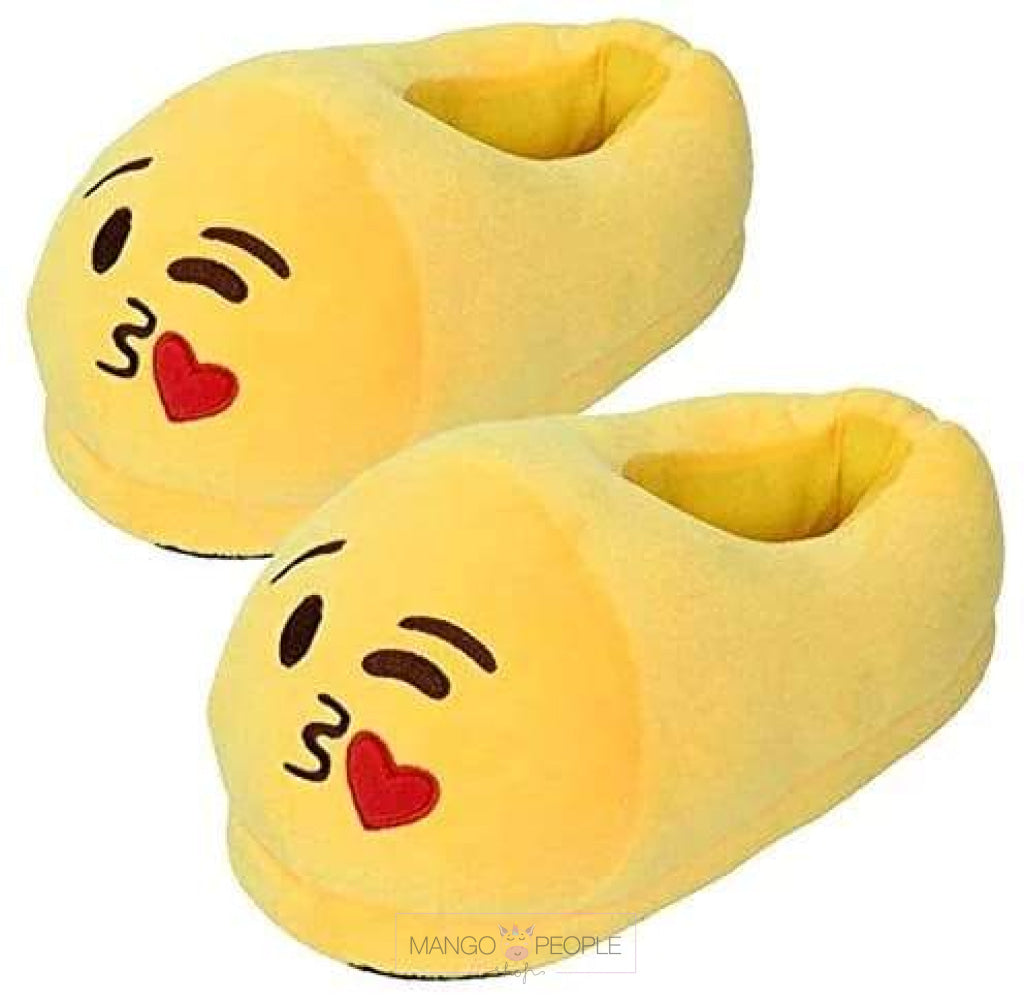 Emoji Plush Slippers Mango People Local Kiss 