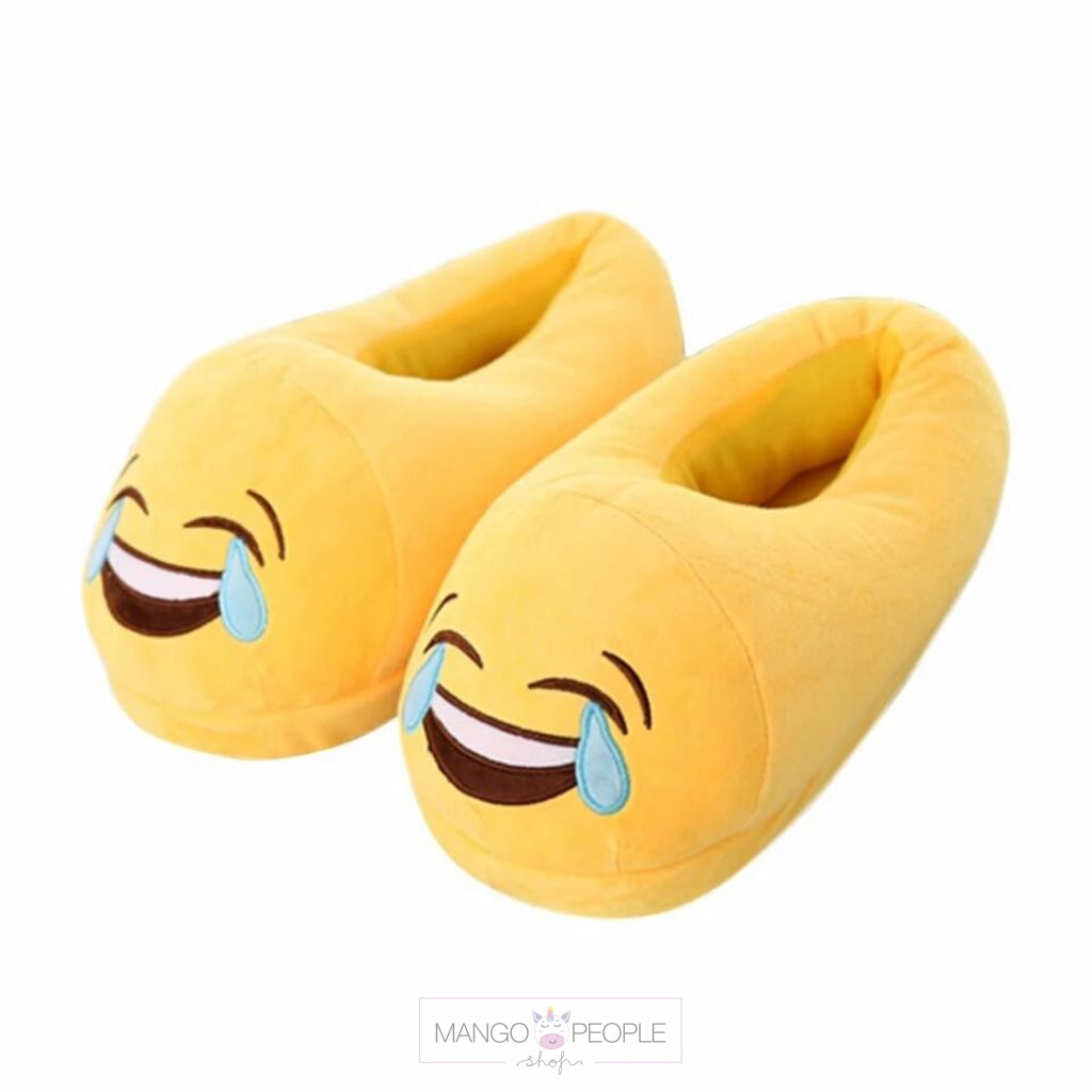 Emoji Plush Slippers Mango People Local Laugh 