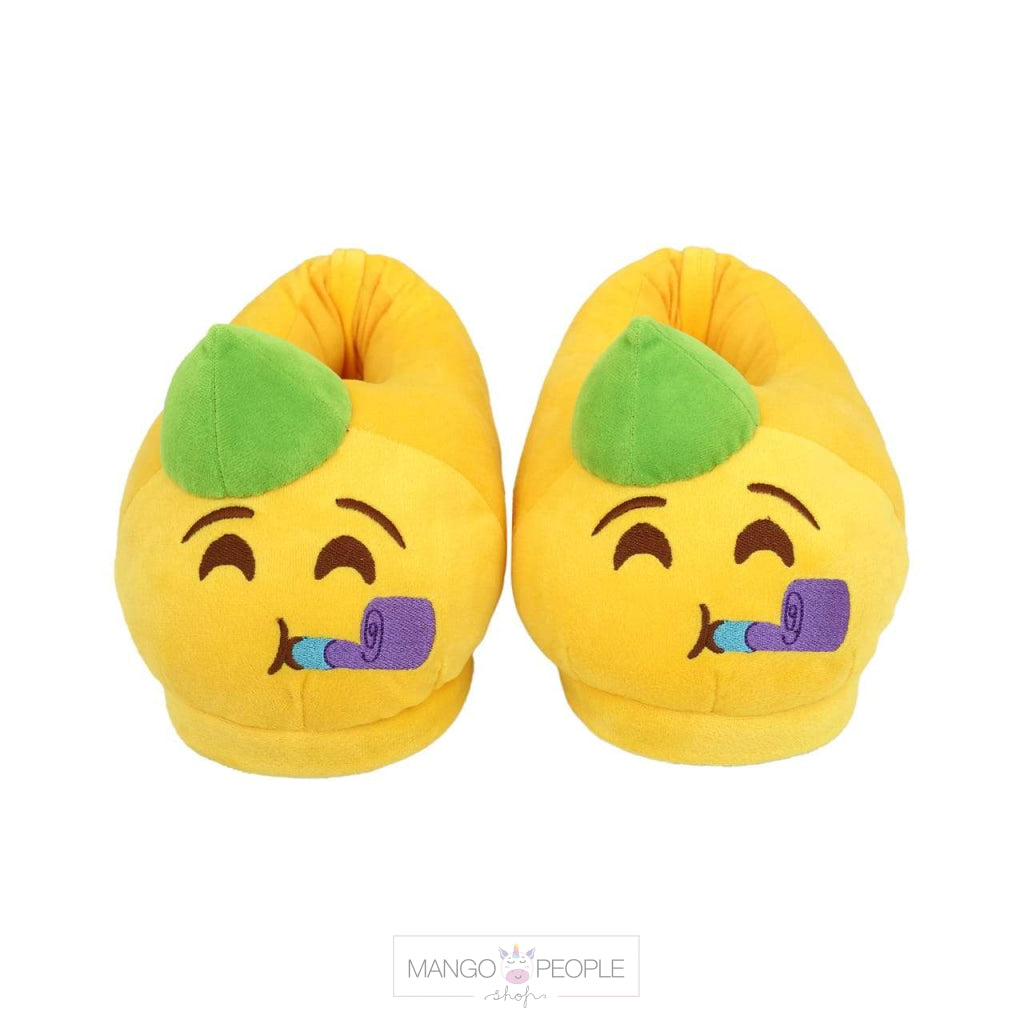 Emoji Plush Slippers Mango People Local Party 