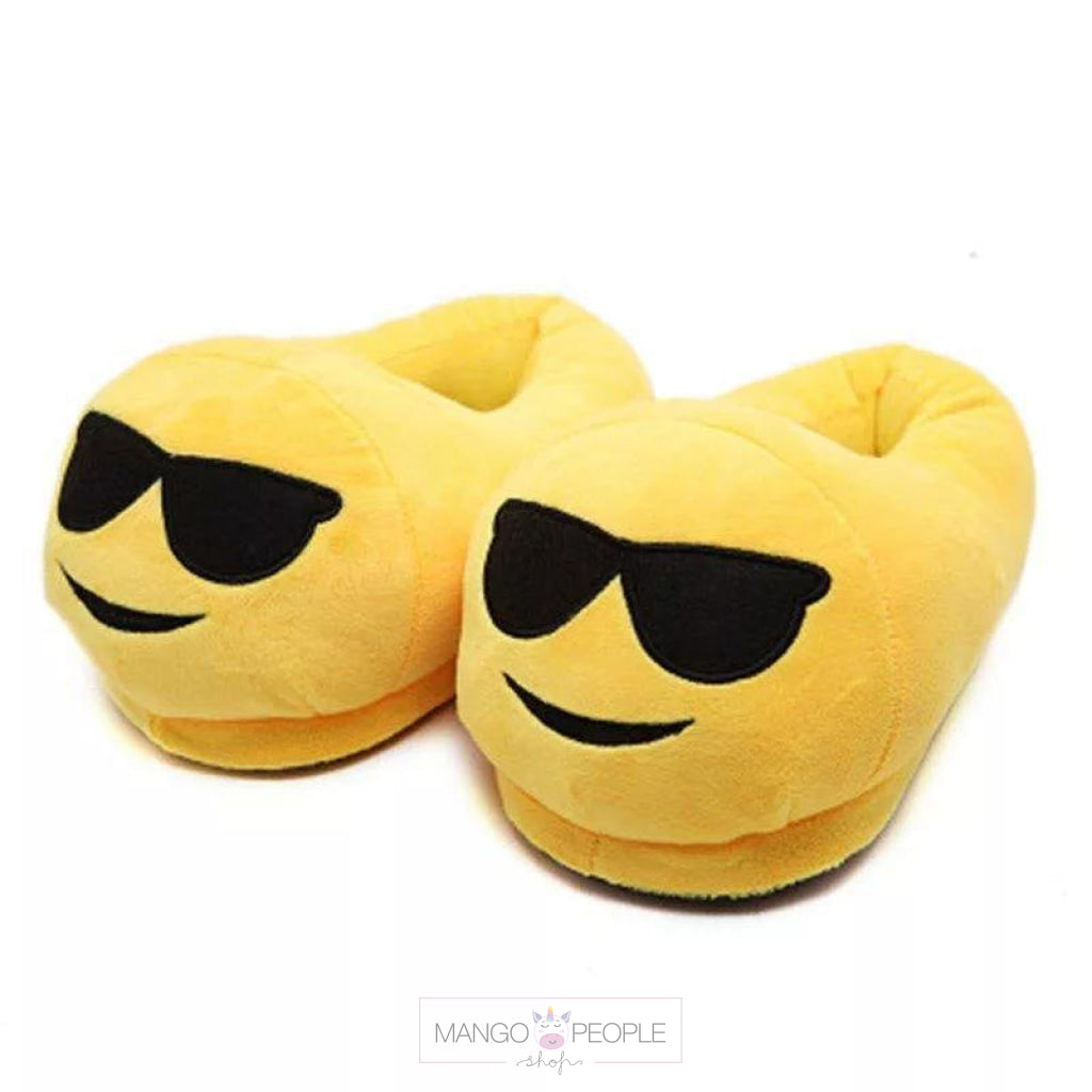 Emoji Plush Slippers Mango People Local Sunglasses 