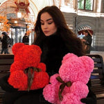Load image into Gallery viewer, Eternity Red Roses Teddy Bear 25cm Forever Flowers Mango People Flowers 
