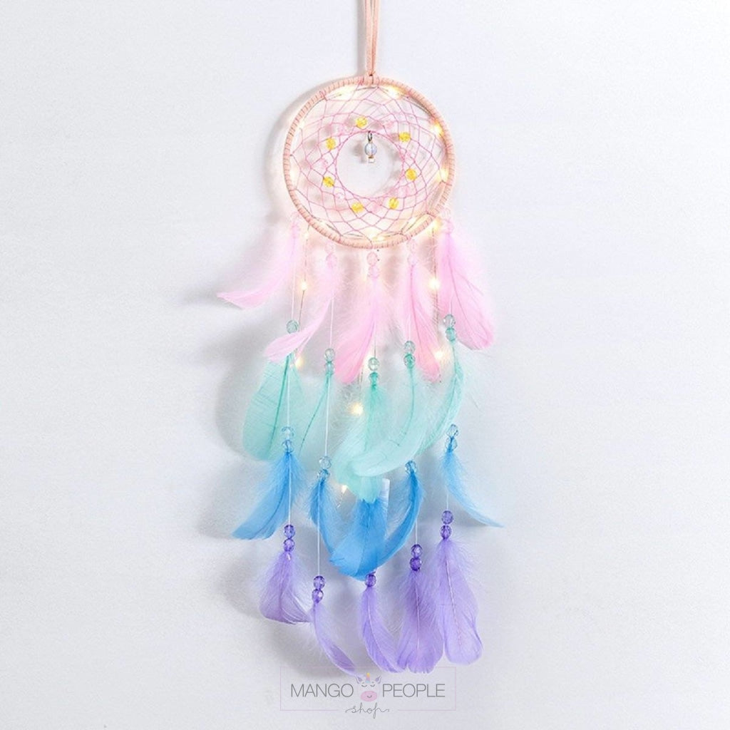 Feathery Colorful Dream Catcher Wall Hanging Mango People Local 