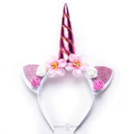 Load image into Gallery viewer, Floral Unicorn Headband Headband Mango People Local 
