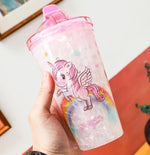 Load image into Gallery viewer, Flying Unicorn Magic Marble Frosted Sipper sippers Mango People International 
