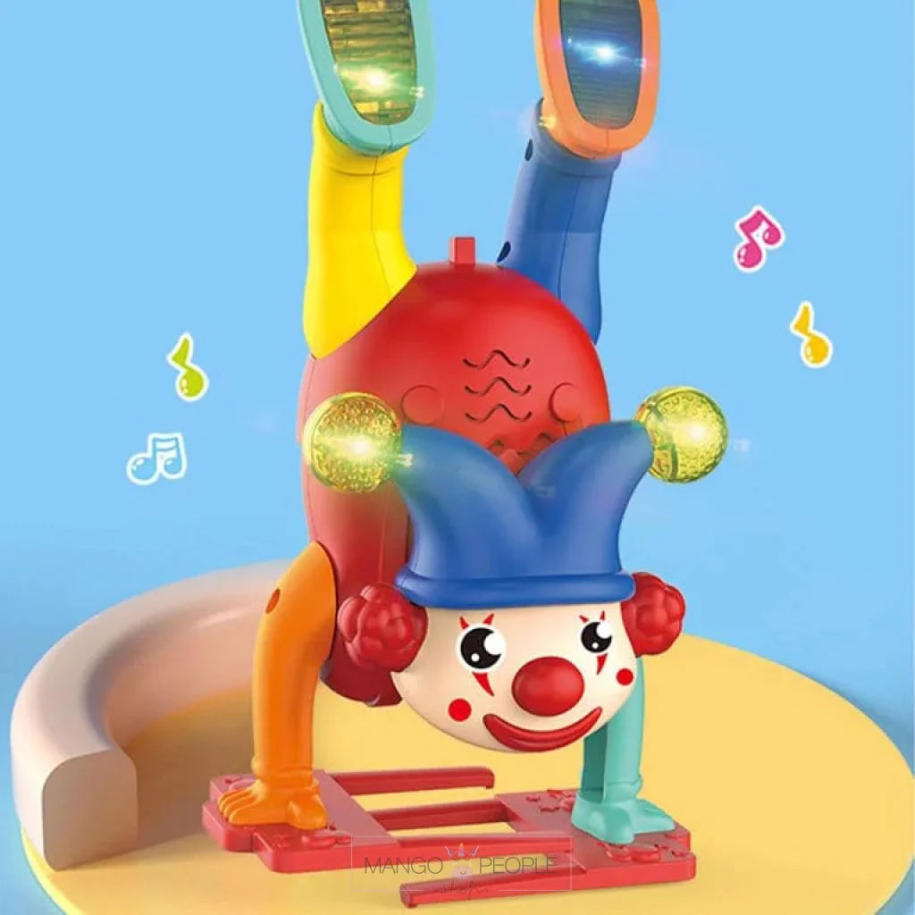 Funny Musical Dancing Clown Toy With Led Light Flashing For Toddlers