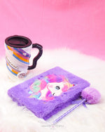 Load image into Gallery viewer, Furry Unicorn Diary and Pen Set Diary Mango People Local 

