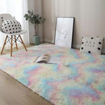 Load image into Gallery viewer, Fuzzy Rainbow Rug Floor mats Mango People Factory 
