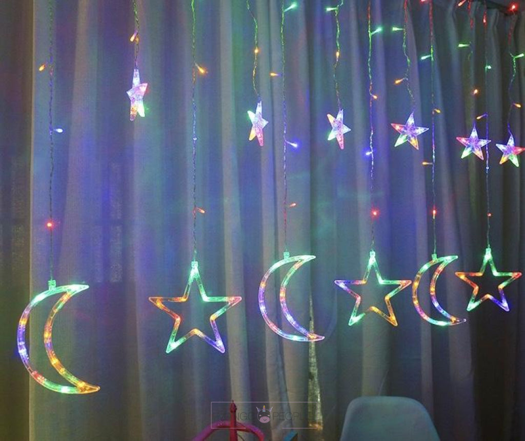 Half Moon & Star LED Hanging Lights Fairy Lights Mango People International 