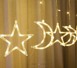 Load image into Gallery viewer, Half Moon &amp; Star LED Hanging Lights Fairy Lights Mango People International Warm White 
